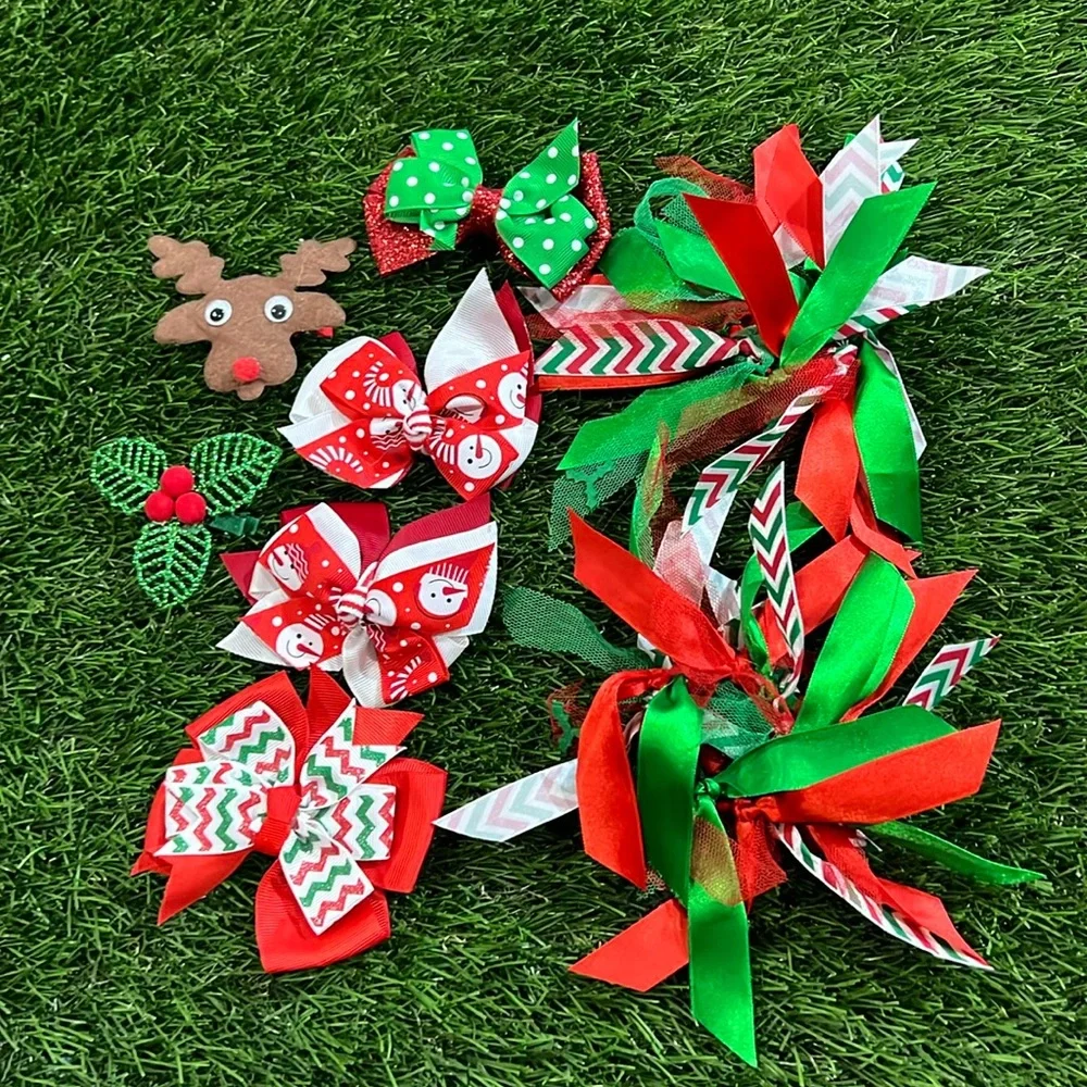 Holiday Hair Accessories - Set of 8